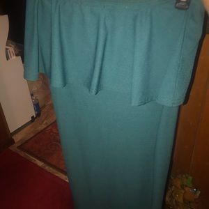 Midi green dress ...